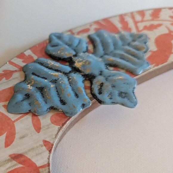 NWT Big Letter 'C' Rustic Alphabet Sign Autumn Shabby Chic Michael's Home Decor - Picture 5 of 10